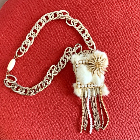 Stunning OOAK Designer Necklace Upcycled Materials - Picture 2 of 8